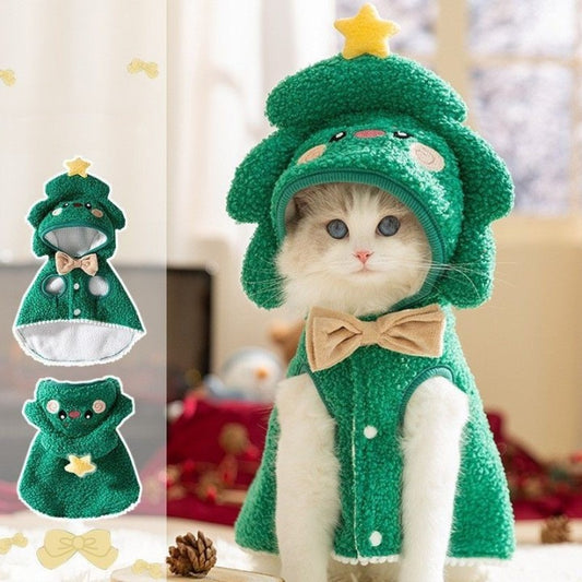 Festive Cat and Dog Apparel: Christmas Cartoon Capes, Halloween Costumes, and Stylish Winter Outfits